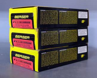 Berger 6.5 Creedmoor Ammo, Approx Qty 60 Rds