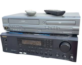 Magnavox DVD/VCR Combo Player & Onkyo Stereo Receiver