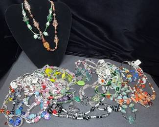 20 Pieces of Costume Jewelry Items Crafted with a Large Assortment of Specialty Beads