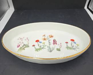 Vtg Louis Lourioux Le Faune OventoTable Fireproof Porcelain Casserole Baking Dish