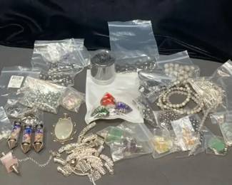 Large Assortment of JewelryMaking Beads, Pendants Findings