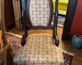 Vintage chair and goodies everywhere