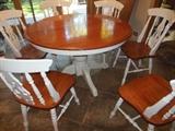 Country French White/Wood Dinette Set