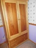 Crate Barrell Blonde/Dark Oak Armoire