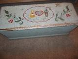 Hand Painted Re Purposed Trunk