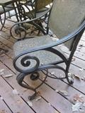 Antique Bronze Finish Rocker Chair.Outdoor Furniture is Cast Classics Landgrave
