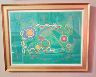 Igal Maoz Abstract Serigraph. 1974