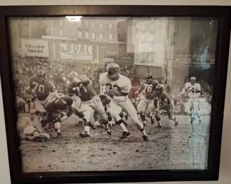 Jimmy Brown photograph. Cleveland Browns