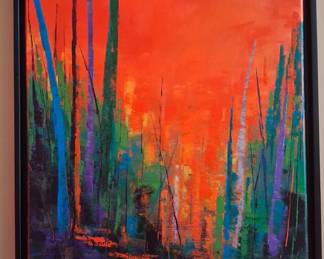 Sanna Acrlic Painting. 21st Century. Great!