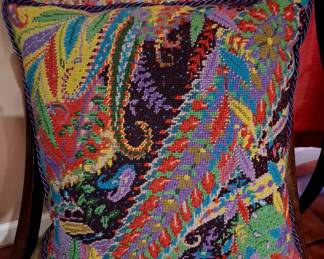 Outstanding Needlepoint pillows. Hand done