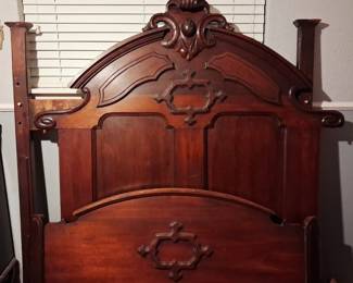 Stunning Antique Headboard & Footboard