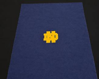 Notre Dame Navy Blanket with Gold ND Emblem
