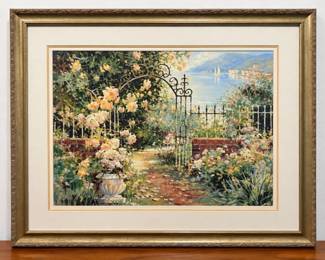 Marilyn Simandle The Iron Gate Framed Garden Art Print  Art in Motion