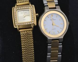 Skagen Denmark Crystal Bezel  MatheyTissot TwoTone Quartz Watches