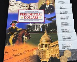 Presidential Dollar Coins with Littleton Collectors Folder