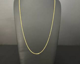 14K Yellow Gold Necklace  MarquiseCut CZ Ring Jewelry Pair7.76g