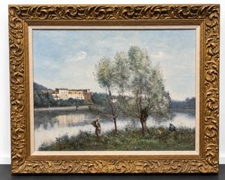 JeanBaptisteCamille Corot Ville dAvray Framed Landscape Art Print
