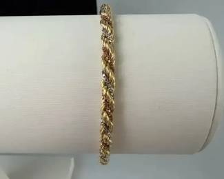 14K Milor Gold Italian Bracelet