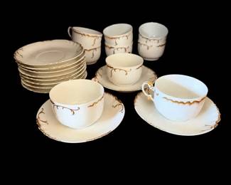  04 Limoges France Porcelain China Dinnerware Set  Service for 10 with Serving Pieces