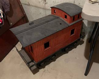 Vintage caboose toy box
