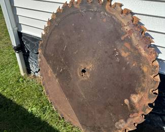 2 large saw blades