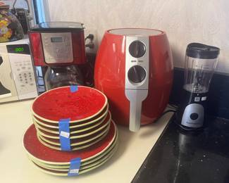 Watermelon Plates, Air Fryer