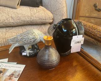 Two's Company Hand Blown Vase