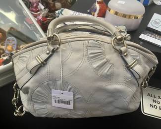 Coach Gray Leather Purse