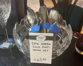 Estia Korea Gold Flat-Ware Set