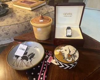 Brass Crane Bowl, Gevril Watch