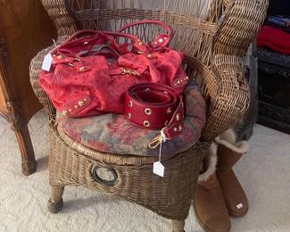 Wicker Chair, Purse