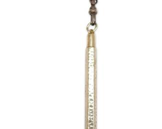 Sterling Silver Retractable Toothpick Pendant On 34 Chain 15.71g Total