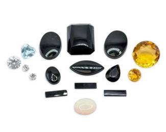 Loose Topaz, Onyx, Opal, Diamonds