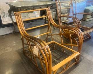 Bamboo Reed Glider Chairs