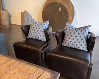 Leather Swivel Chairs