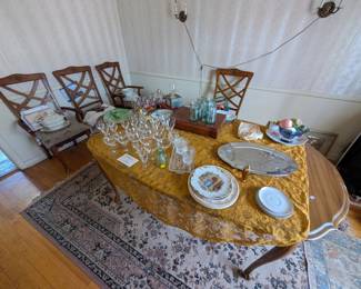 dining room table and chairs