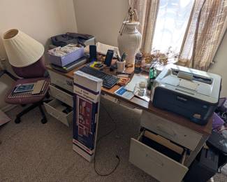 printer, desk