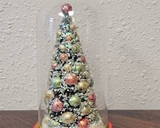 Vintage Tree in Cloche Dome