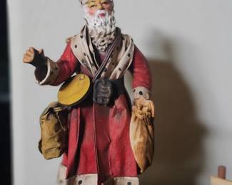 Vintage Paper Mache Santa Italy