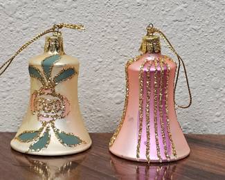 Vintage Glass Bell Ornaments