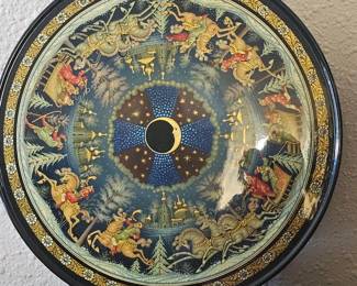 Russian Father Christmas Round Box
