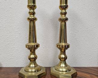 Tall Brass Candlesticks