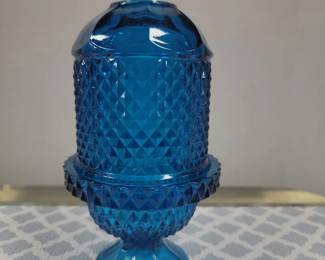 Blue Diamond Point Fairy Lamp