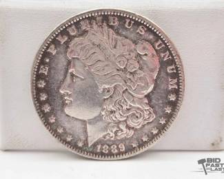 1302  1889 Morgan Silver Dollar  Philadelphia, 90 Silver, 26.7g