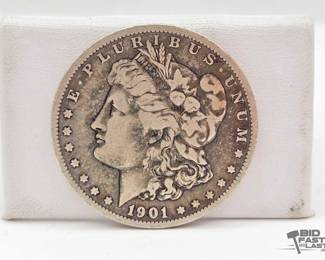1306  1901 Morgan Silver Dollar, 90 Silver, 26.3g