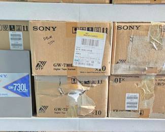3506  6 Boxes of Sony GW730L DTF Data Cartridges