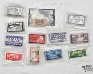1912  Vintage Razor Blade Packs GEM, Enders, Beau Brummel, Gay, Famos  More