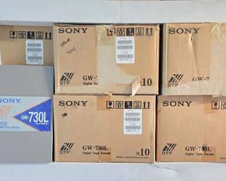 3502  6 Boxes of Sony GW730L DTF Data Cartridges