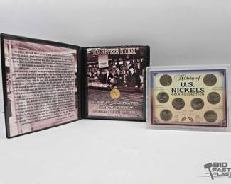 1609  History of U.S. Nickels 8Coin Collection  Racketeer Nickel Folder