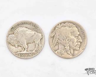1631  2 1936 Buffalo Nickels